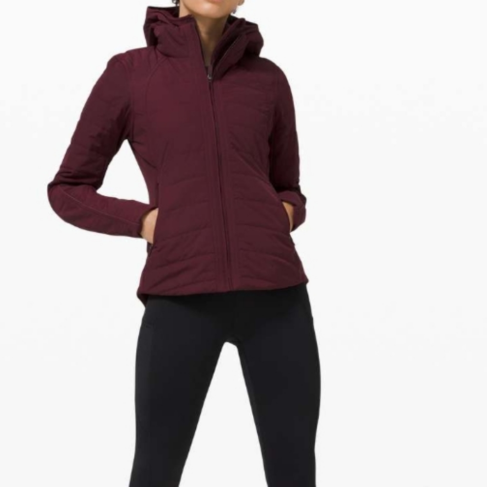 Lululemon Another Mile Jacket 8 Quilted Insulated Cassis - Picture 5 of 16